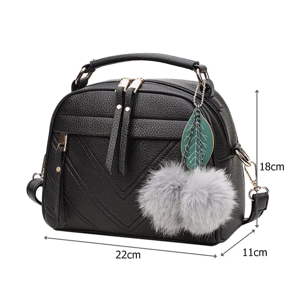 PU кожаные сумки для женщин девушки Мода кисточкой женские через плечо с