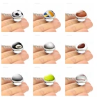 Кубок мира, спортивная серия, футбол, бейсбол, теннис, двойная сторона, искусственная Сфера, хрустальные цепи, ожерелье, модные ювелирные изделия