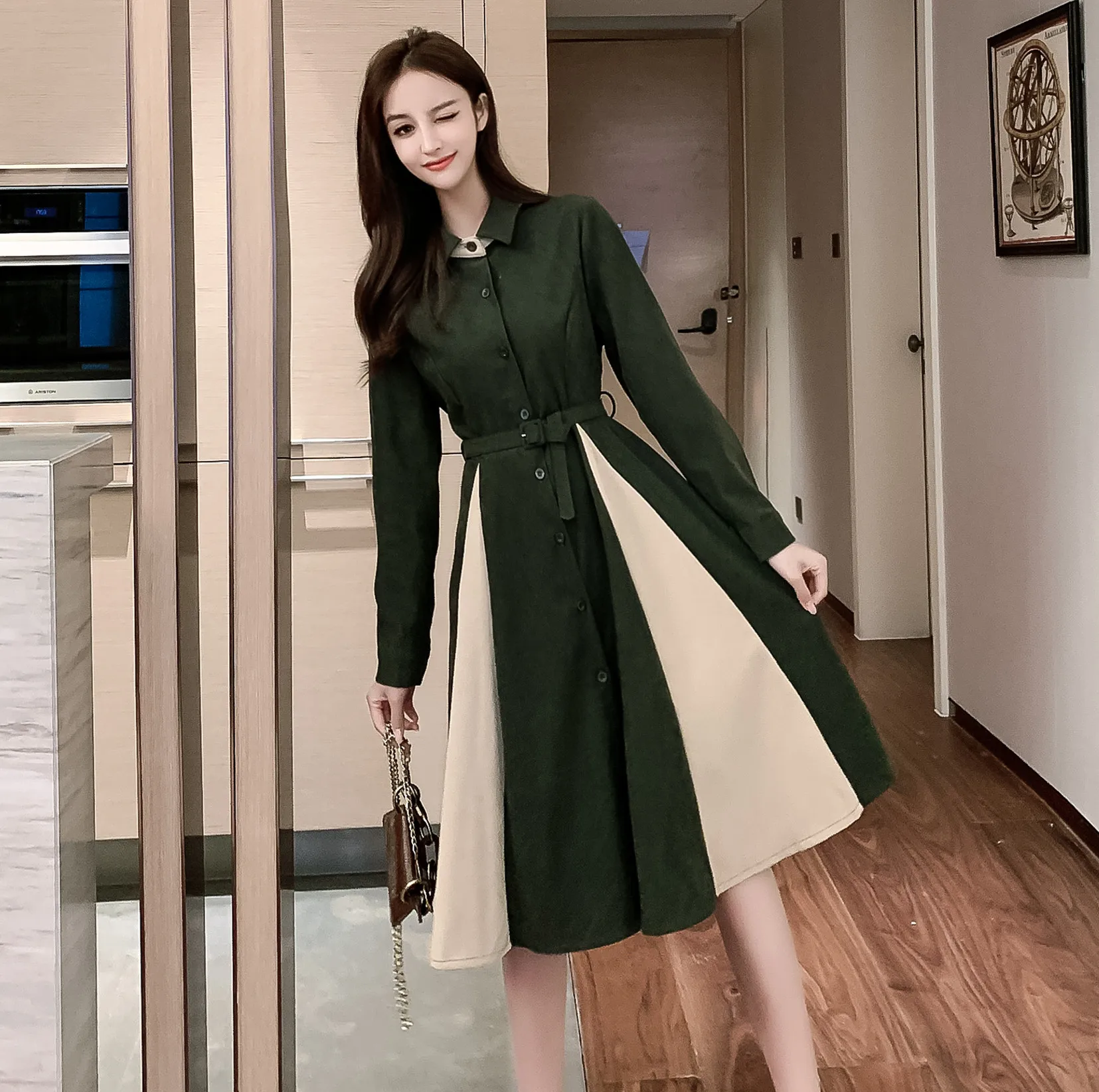 FINEWORDS Элегантные линии офисные женские туфли в Корейском стиле на новогоднюю