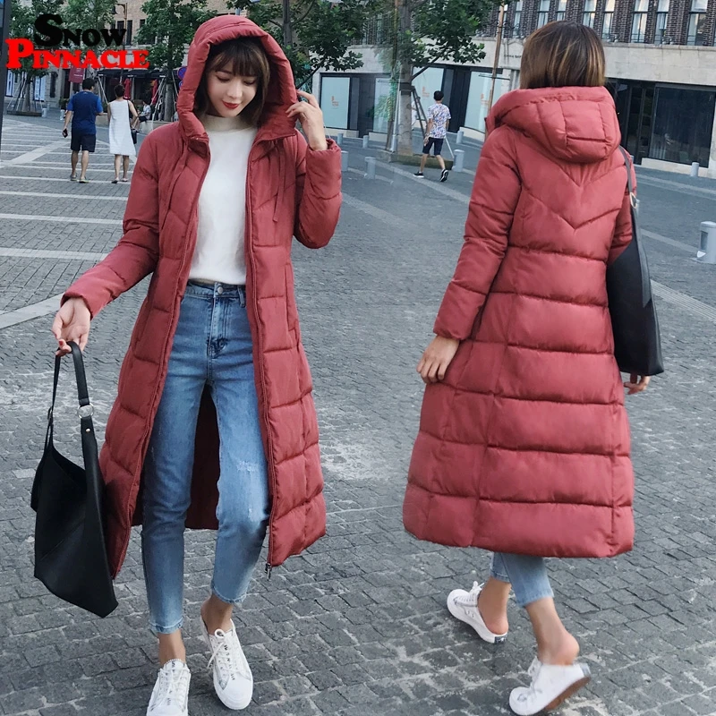 Плюс размер, Женская куртка X-long Parkas, повседневная плотная теплая куртка X-long с капюшоном, пальто-25 градусов, верхняя одежда, одежда M-6XL