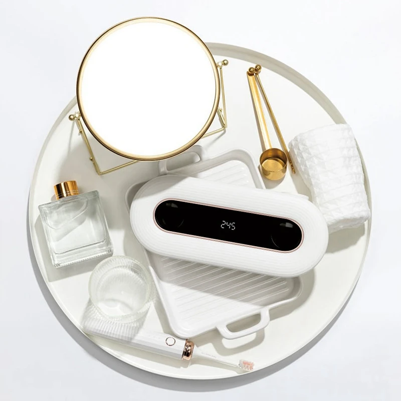 

AU -UV Light Toothbrush Disinfection Holder Wall Mounted Toothbrush Organizer with Automatic Toothpaste Dispenser