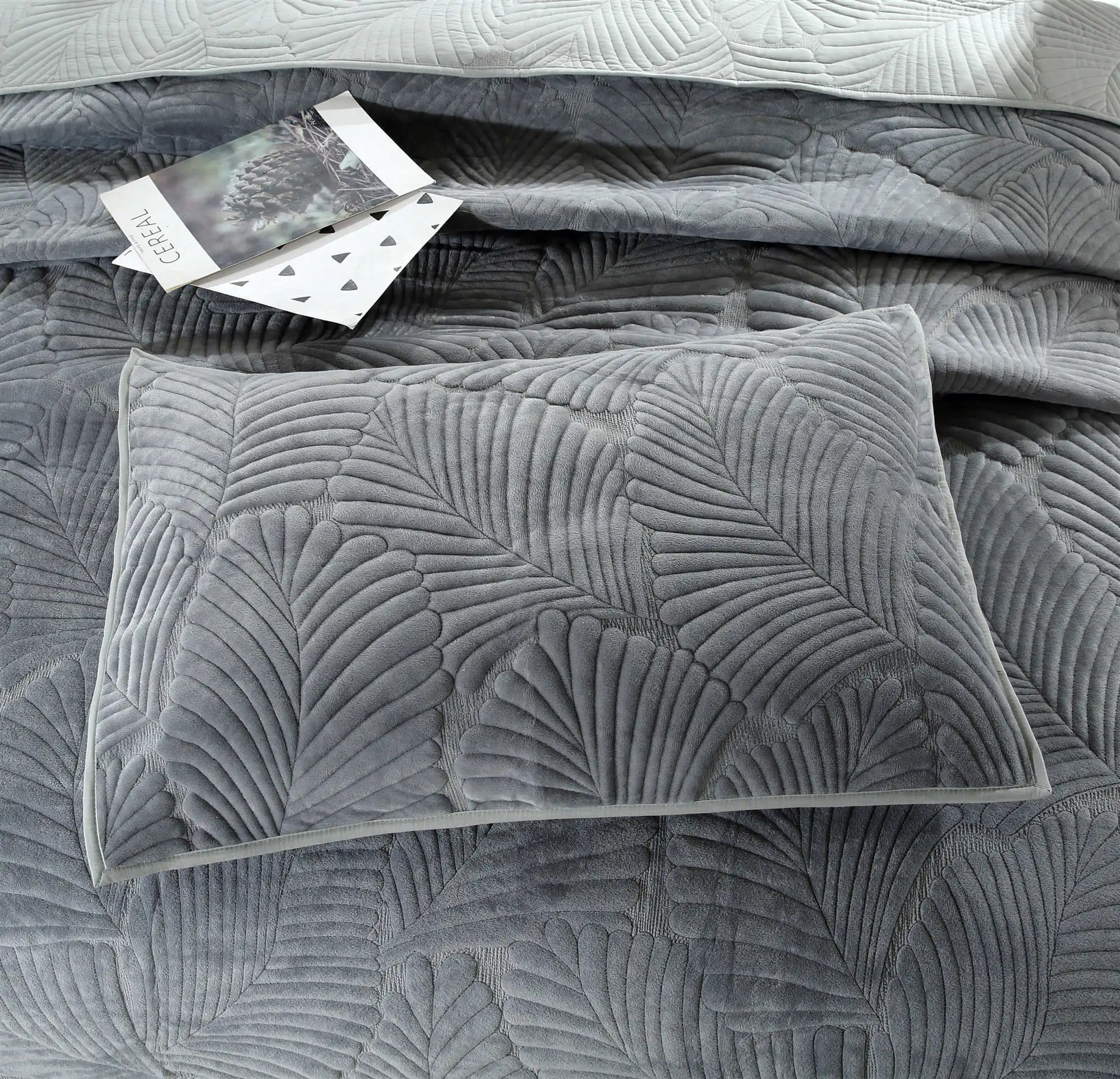 3 шт. бархатное и заднее Хлопковое одеяло с вышивкой|Комплекты постельного белья|