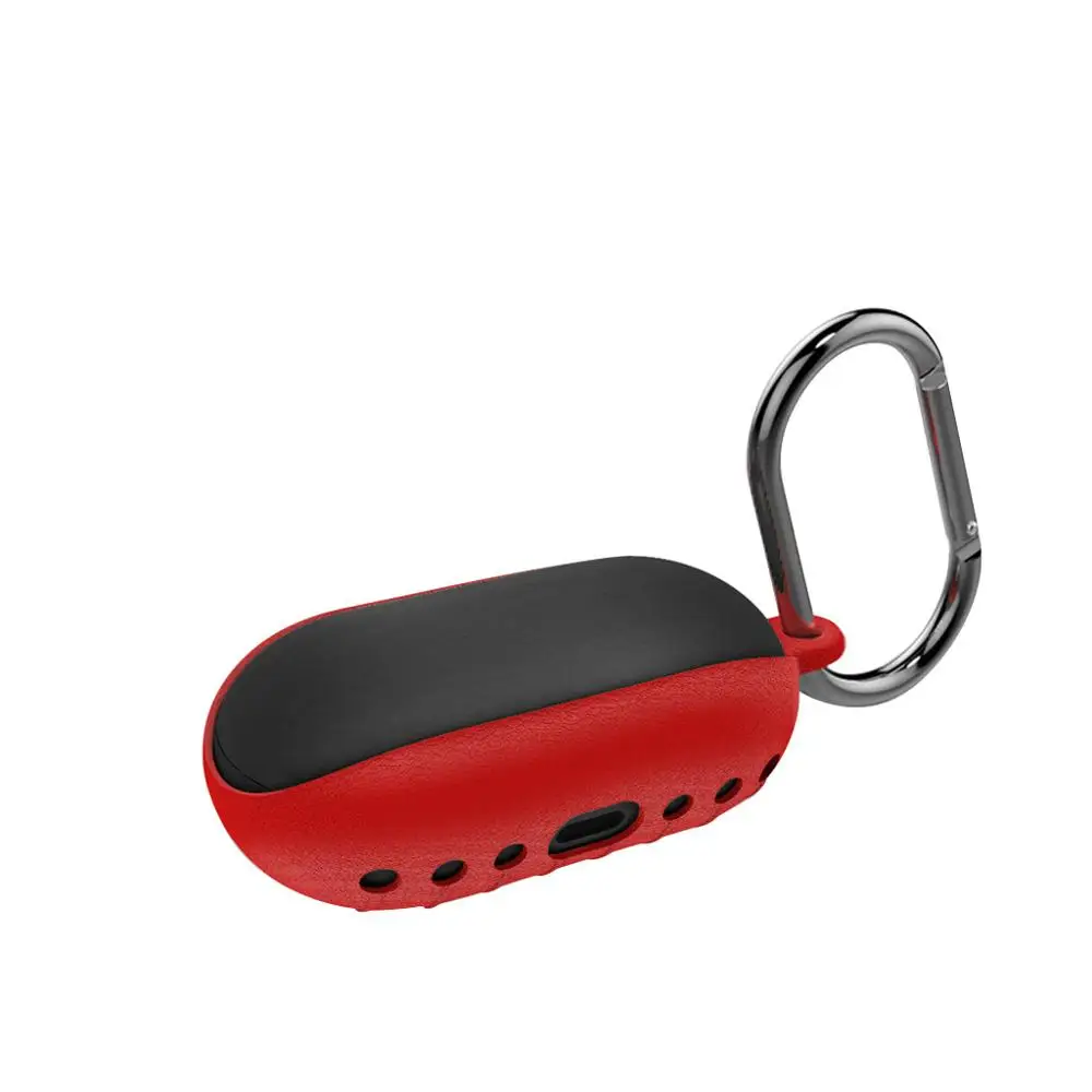 E С отверстием силиконовая защитная обложка, кожаный чехол для samsung gear Icon X Беспроводная bluetooth-гарнитура защитная оболочка#919 - Цвет: E