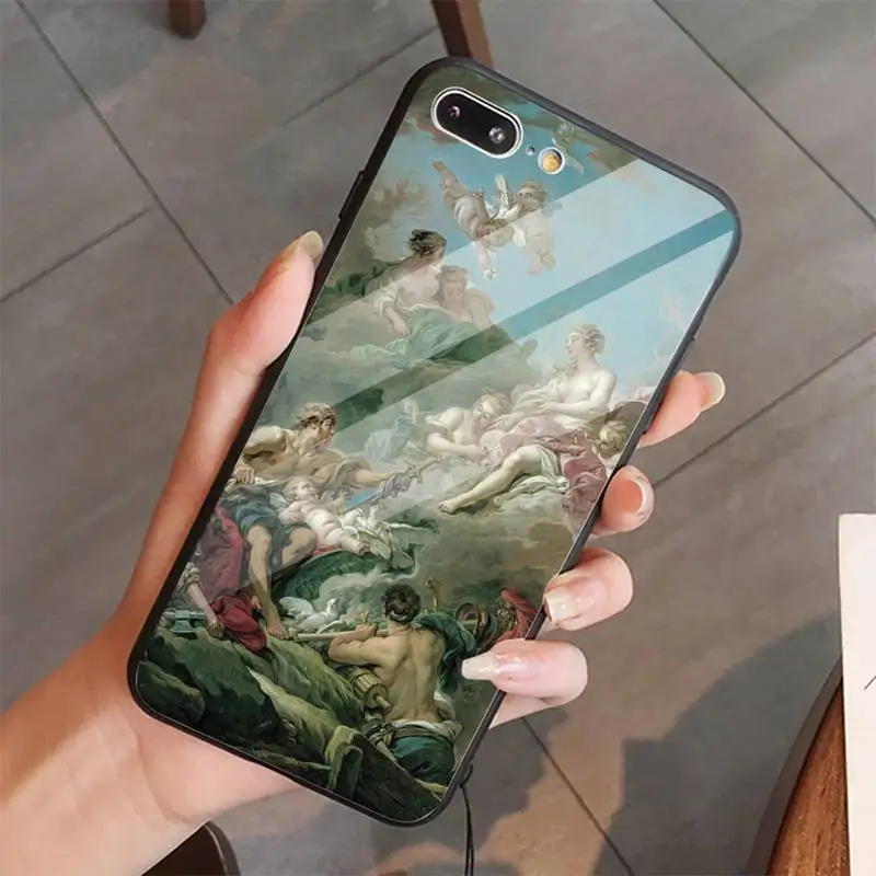 

art painting Birth of Venus self Phone Cases Tempered glass For iphone 5C 6 6S 7 8 plus X XS XR 11 PRO MAX