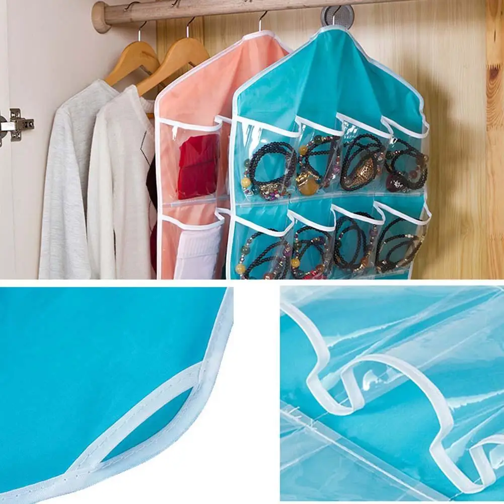 16-карман пакет подвесной на дверь обуви вешалка аккуратное хранение Органайзер