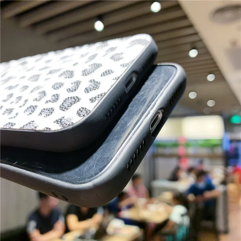 Мягкий чехол из ТПУ с леопардовой текстурой для телефона Xiaomi Redmi Note 8 Pro 9S 9A 8A 8T 7A Mi 10