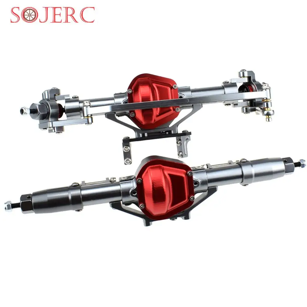 

Гусеничный мост SOJERC 1/10, передний и задний мост из алюминиевого сплава для радиоуправляемого гусеничного автомобиля Axial SCX10 (титан)