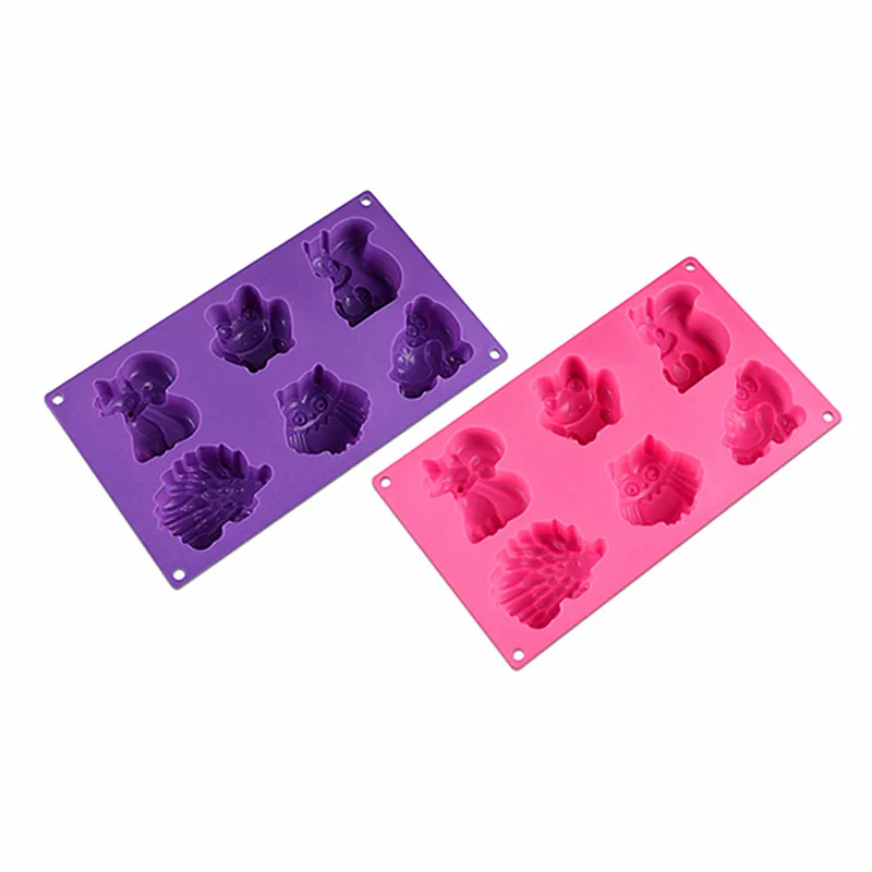 6 cavity мультфильм животных лягушка в форме кенгуру небольшой инструмент для