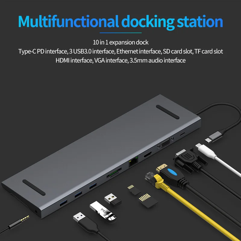 Адаптер HDMI RJ45 VGA для разветвителя USB 3 0 порта C Type 1 Для MacBook Pro аксессуары