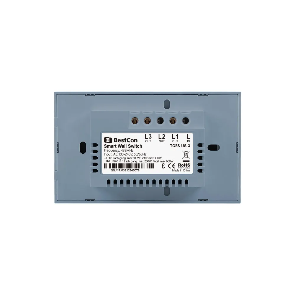 BroadLink BestCon TC2S беспроводной умный настенный светильник сенсорный выключатель
