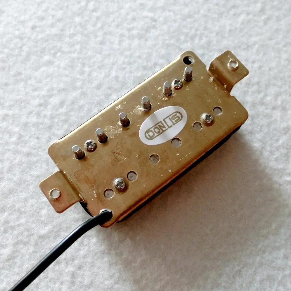 Alnico V 14K высокая Выходная черная гитара хамбакинг Звукосниматель в белом цвете с 4 выходным проводом