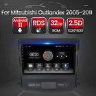 HD 1024*600 радио Android 11 для Mitsubishi Outlander XL 2 2005-2010 2011 Carplay Автомобильный видео мультимедийный плеер GPS навигация DSP