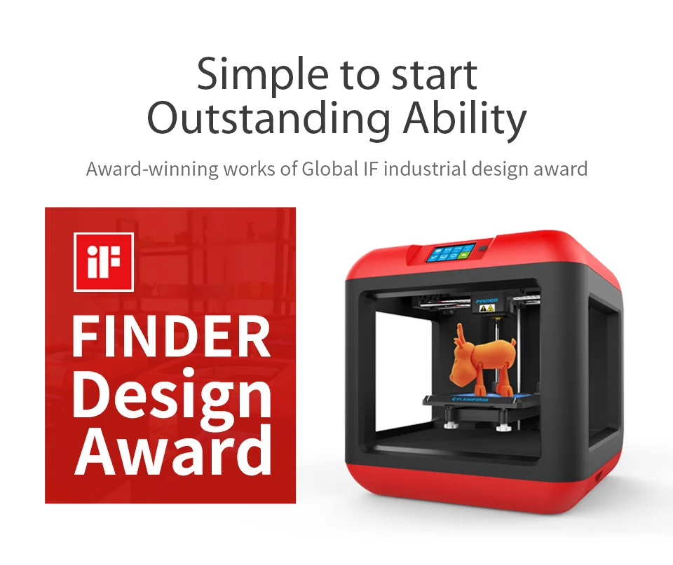 Flashforge Finder/Finder lite принтер 3D экономичный входной уровень 3D Drucker