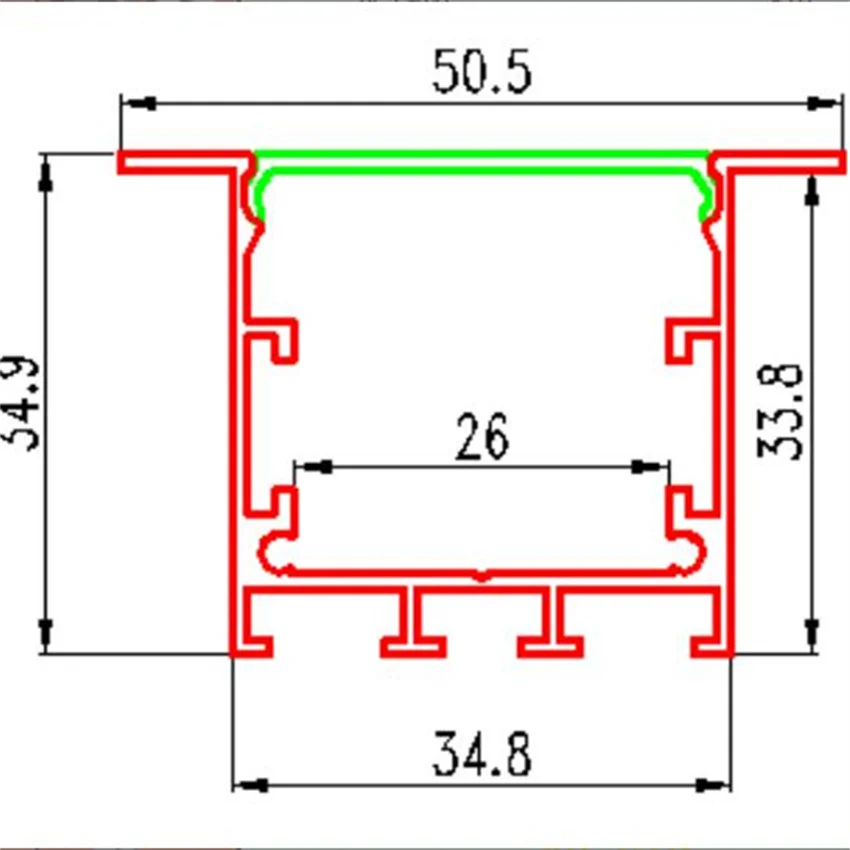 Бесплатная доставка светодиодные встраиваемые светильники профиль
