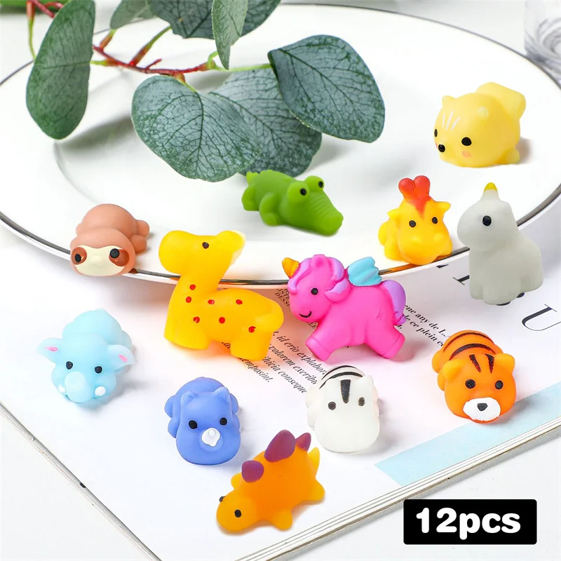 

AntiStress Kawaii Fidget Toys Pack Soft Cartoon Squishy Squeeze Toy Animal for Kids Adults Relieves Anxiety Valentine Gift