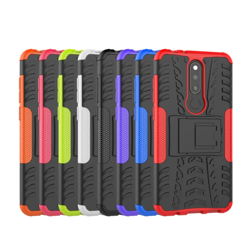 2 в 1 двухслойный Прочный противоударный чехол-подставка для защиты телефона Nokia 3