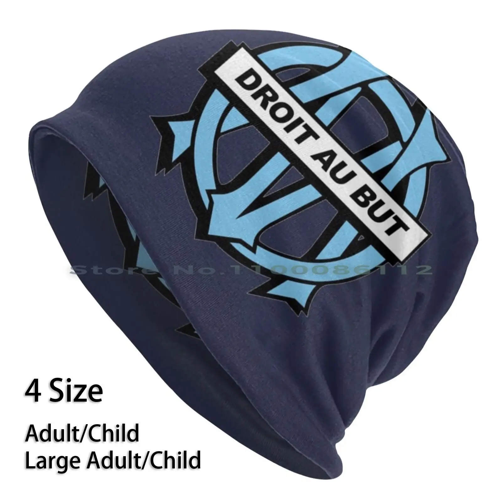 Шапка-бини в стиле Марсель, вязаная шапка без козырька для футбольного клуба, повседневная креативная Шапка-бини в подарок