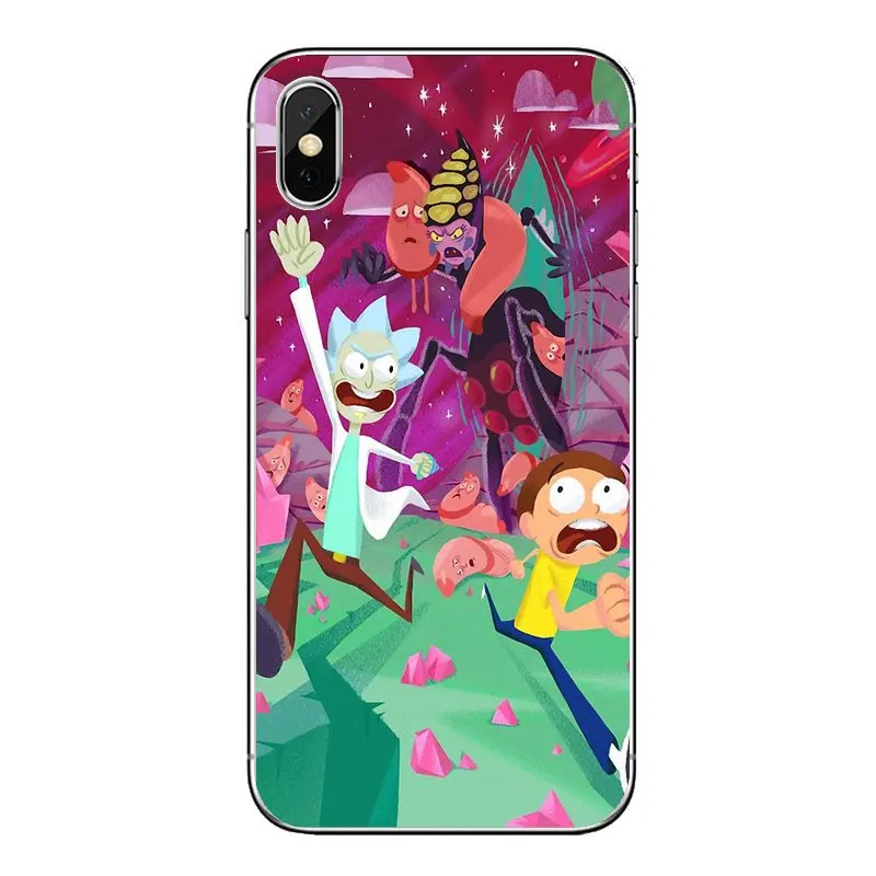 For Xiaomi Mi A1 A2 5X 6X 8 lite SE Pro Max Mix 2 2S 3 Mi5 Mi5S Phone Skin Cover Family Love Rick And Morty Cartoon SPACE NEBULA |