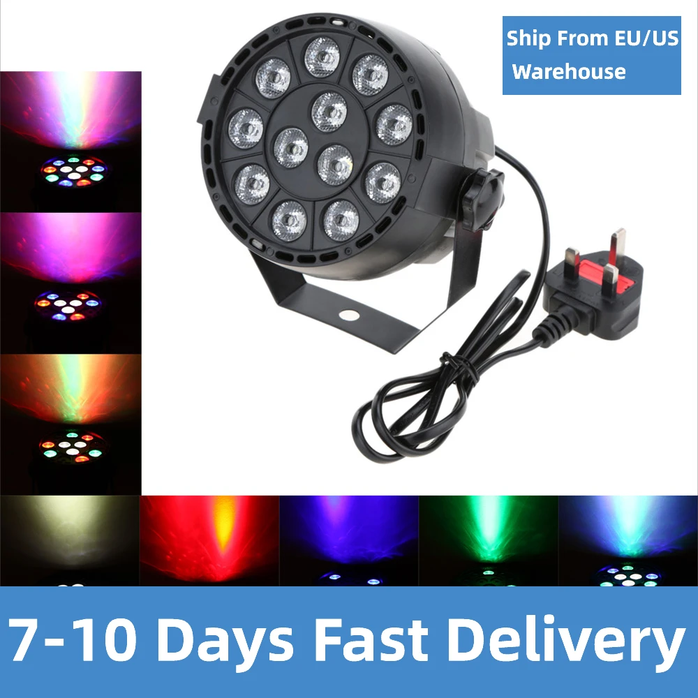 Lixada RGB светодиодный сценический светильник высокого Мощность DMX512 PAR Светильник