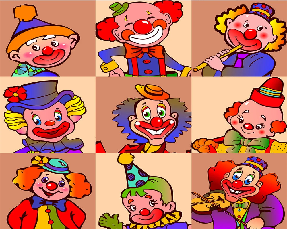 

Child Bedroom 3d Curtain Beautiful Clown 3d Curtain Living Room Bedroom Kitchen Window 3d Blackout Curtains
