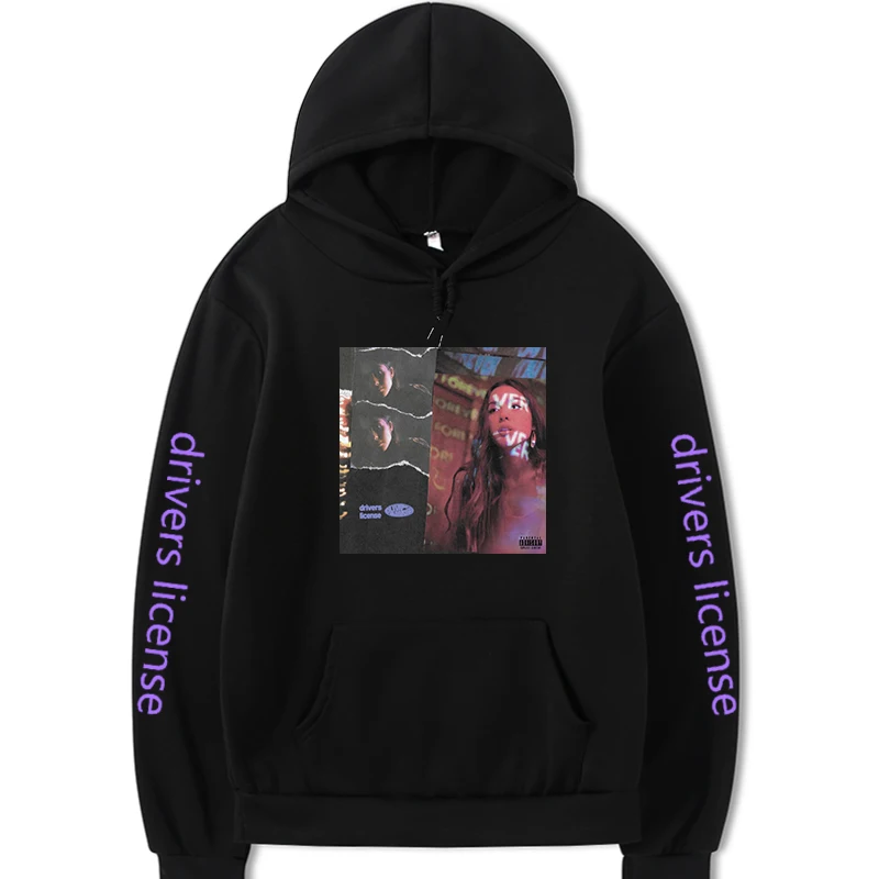 

100%COTTON2021 Olivia Rodrigo Hoodies Sweatshirt New Kpop Album Drivers License Korean Style Women Fans
