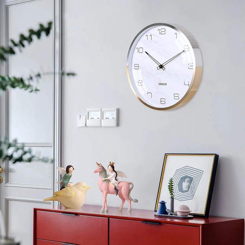 Роскошные Настенные часы в скандинавском стиле Современные Простые бесшумные
