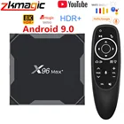 ТВ-приставка X96 MAX Plus, приставка для Smart TV с поддержкой Android 2,4, с четырехъядерным процессором Amlogic S905X3,5G, Wi-Fi, 4 ГБ, 64 ГБ, 32 ГБ, медиаплеер для Youtube