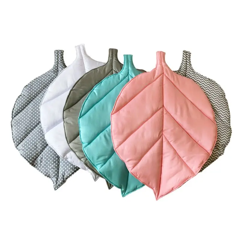 

Baby Game Blanket Unique tree leaf pattern Leaves Floor Carpet Soft Cotton comfortable non-shedding Climbing Pad Play Mat