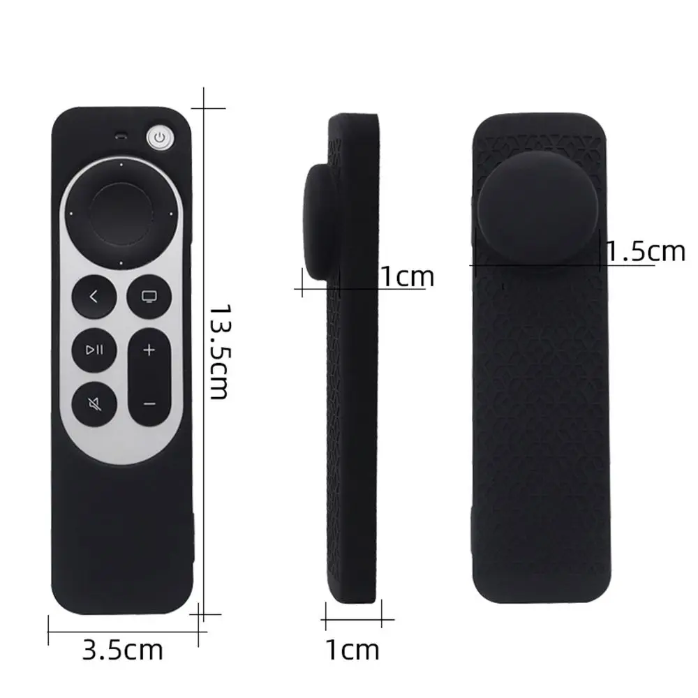 

Silicone Remote Control Case Cover For AirTag Silky-Soft Anti-Slip Case For Apple TV 4K Siri Remote 2021 Remote Protective Shell