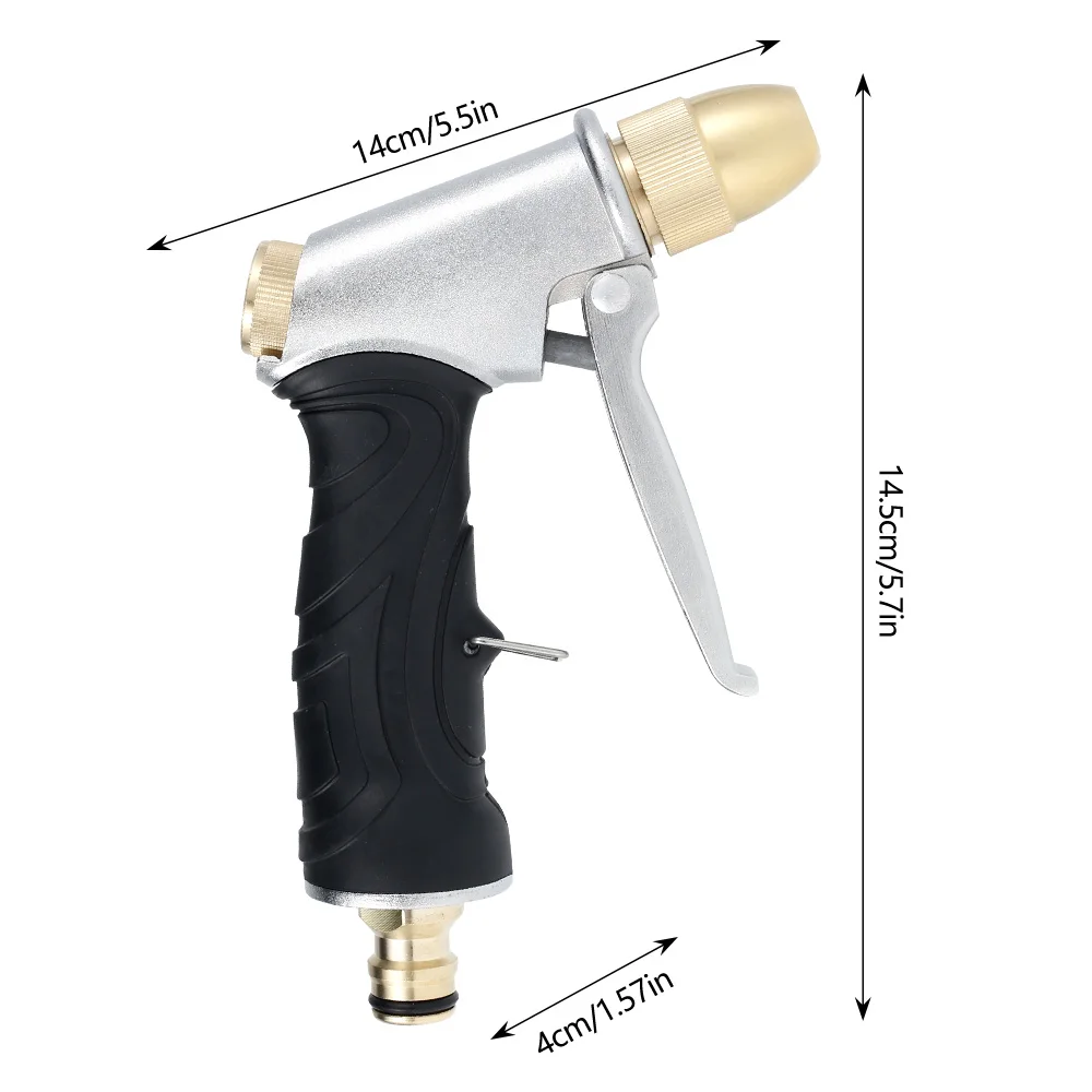 

2021 New New High-Pressure Metal Water Gun Car Washer Cleaner Garden Hose Water Gun for The Garden Water Gun Sprinkler Foam