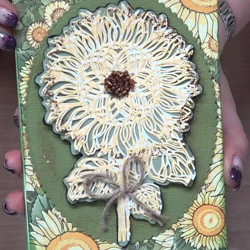 Яркий Подсолнух металла резки штампы подсолнуха порезы для изготовления карт 2020