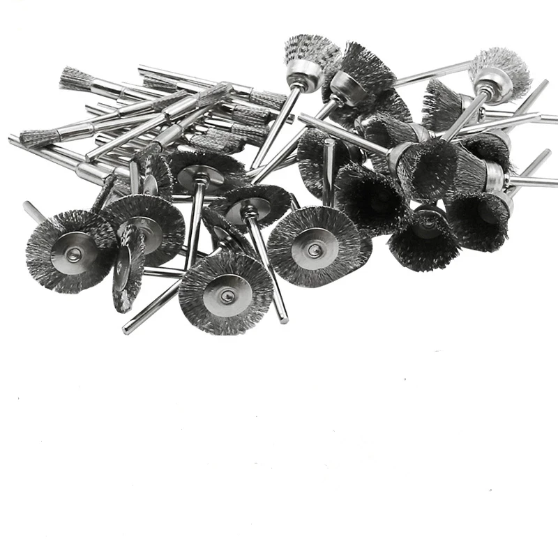 

45 pcs durable rotating stainless steel wire wheel wire brush set tool accessories tool metal rust removal polishing brush