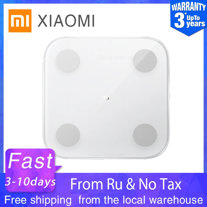 XIAOMI MIJIA Mi весы анализатор тела 2 умный жир, весы для ванной цифровой электронный светодиодный экран баланс приложение анализ данных