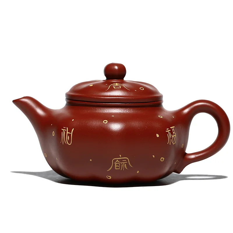 

YIXING грязевой чайник DAHONGPAO, восьмилепестковый чайник, знаменитый чайник ручной работы