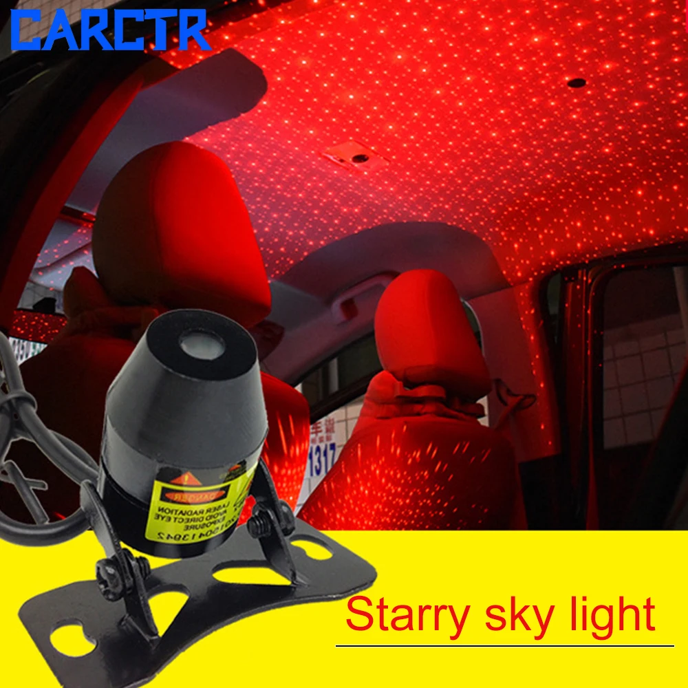 DJ RGB звездное небо автомобильный внутренний свет лазерная проекция окружающий с