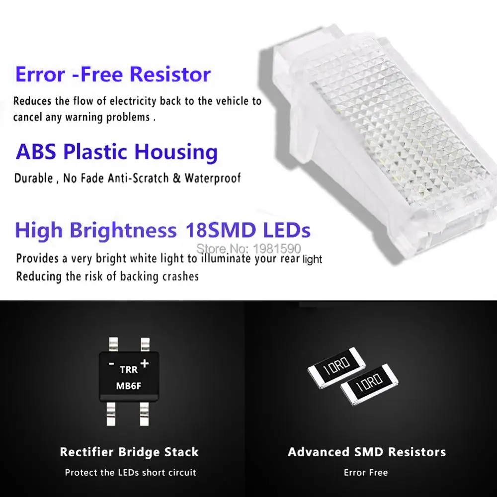 Hopstyling 2 шт. 18SMD светодиодный светильник для двери автомобиля, авто подножки/лампа для багажника, светильник для Audi A4 A6 Q7 Q5 VW Skoda, белый, красный, синий