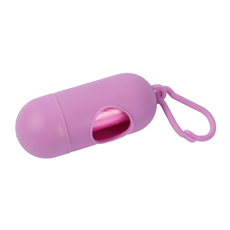 Портативный контейнер для отходов питомцев d-ящик мусора в форме таблетки пули