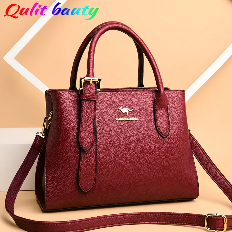 

Classic Women's Handbags High Quality Soft Leather Female Shoulder Crossbody Bag Purses and Handbags Luxury Designer Women Tote