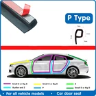 Уплотнительная лента самоклеящаяся P-профиль, резиновая прокладка для автомобиля, шумоизоляция автомобиля