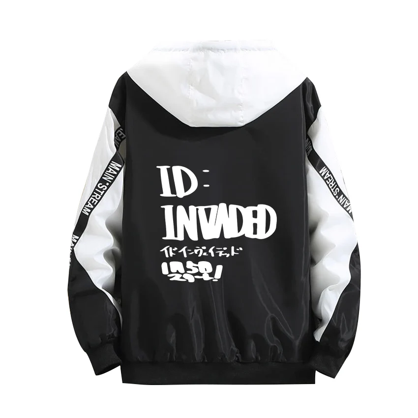 

2020 Hot Sale Anime ID:INVADED Cosplay Hoodie Role Narihisago Akihito Luminous Print Zipper Coat Thick Jacket Winter Joint Tops