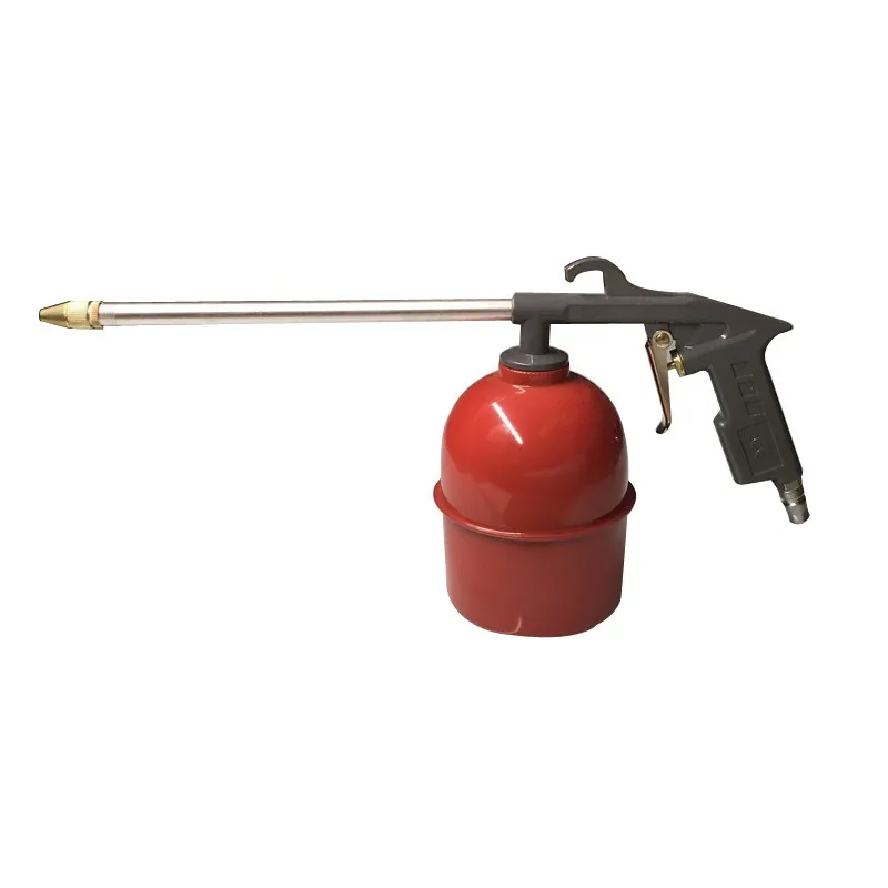 Кастрюля пистолета для чистки двигателя красный чайник моторный масляный канал