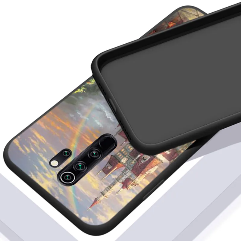Beauty And The Beast For Xiaomi Redmi Note 11 11T 10 9 8 7 6 5 4 Pro 5G 4G Silicone Black Phone Case Fundas Coque Capa Cover