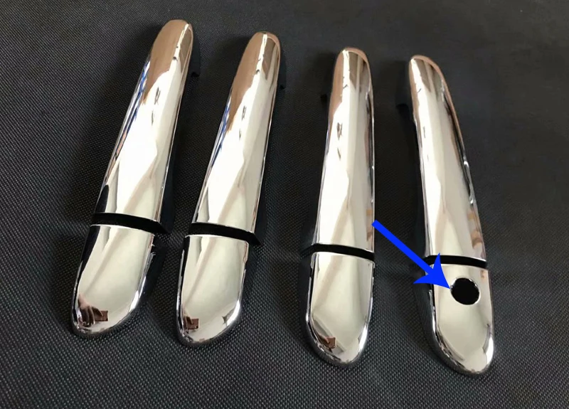 Left drive 1 Hole Для Mazda CX-5 CX5 CX-8 CX8 CX-9 CX9 автомобильные аксессуары ABS Хромированная дверная ручка Крышка отделка - Цвет: Left drive 1 Hole