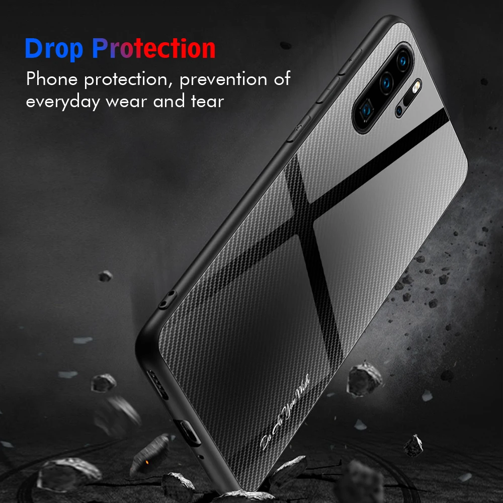 Красочные стеклянные чехлы для телефонов huawei P30 P20 Pro Lite 2019 градиент закаленное