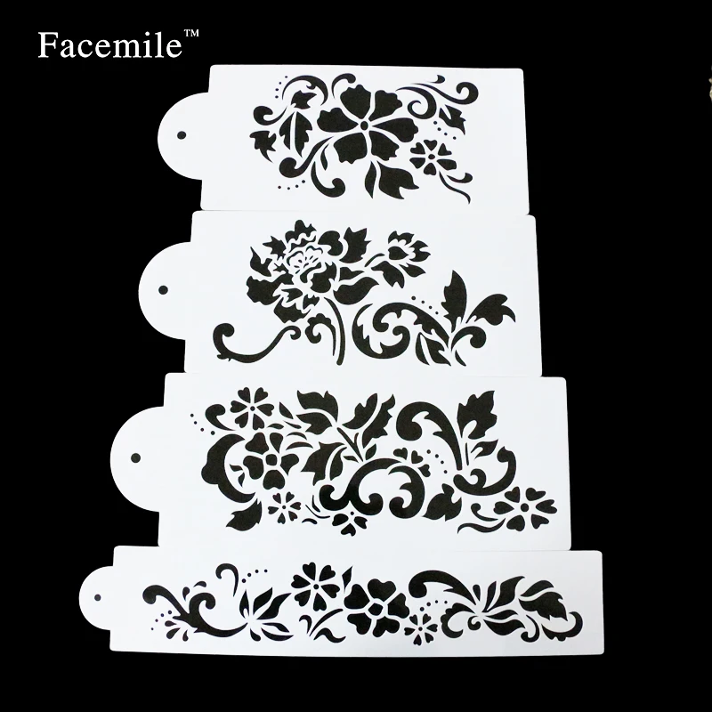 Цветок plantilla трафарет Формы для выпечки цветы помадка украшения торта Кухня кекс