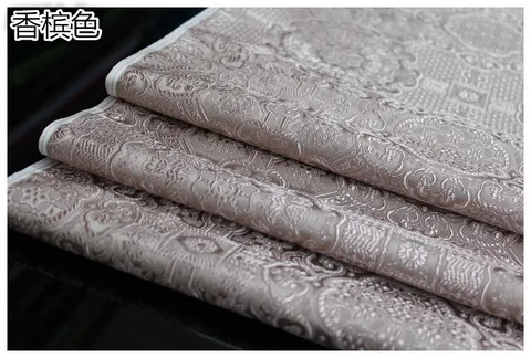 Жаккардовая ткань NCF57 с цветочным рисунком, жаккардовая ткань для традиционного китайского свадебного Ципао, шелковая ткань «сделай сам» для сумок, 21 цвет
