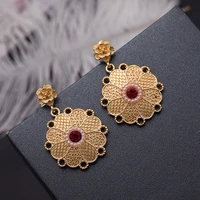 wando new earrings lady luxury gold color jewelry earrings ethiopian african women dubai earrings party wedding jewelry gifts