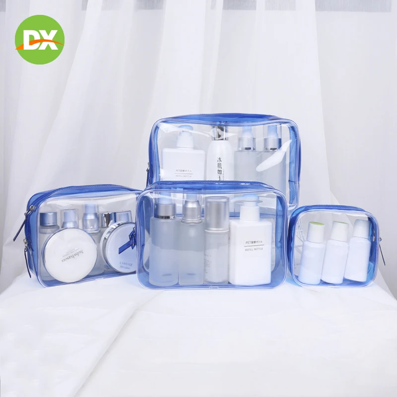 Eco-friendly Waterproof Transparent Three-dimension Portable Washing Travel Storage Bag Zip Lock Cosmetic Beauty Kit | Дом и сад