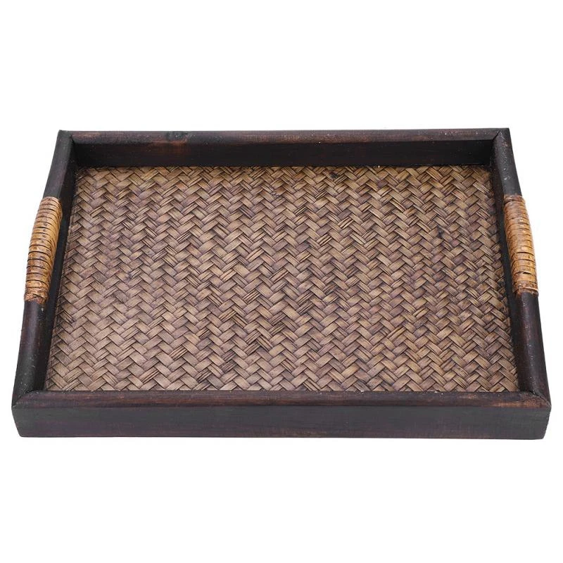 Многофункциональные деревянные сервировочные подносы с ручкой прямоугольные