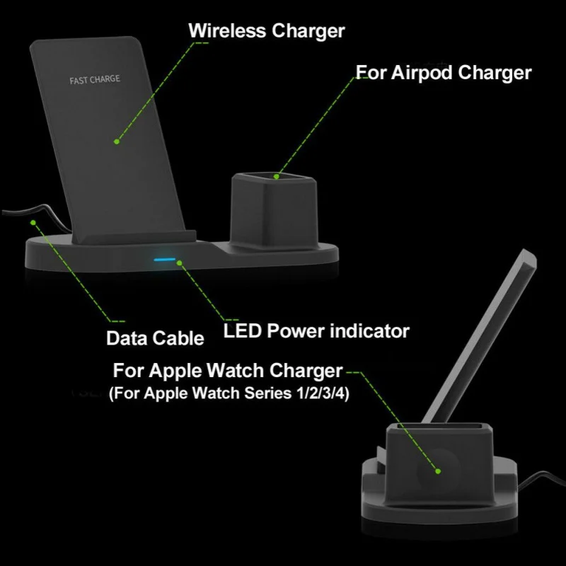 Зарядное устройство для наушников и гарнитуры 3 в 1|Зарядные устройства